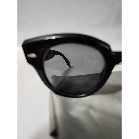 Ray Ban ROUNDABOUT Black RB2192 901/31 47□22 145 3N Sunglasses Italy w/RB Cloth - Picture 2 of 8